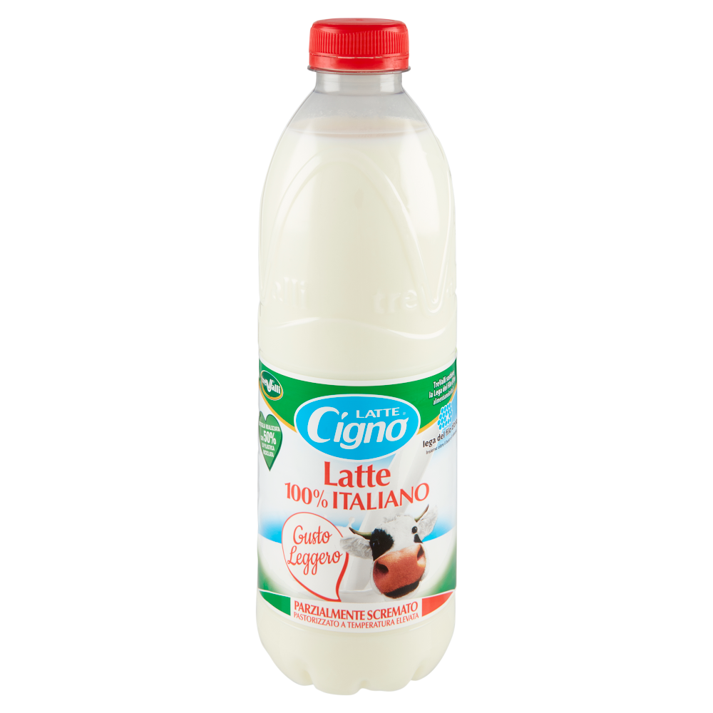 Latte Cigno Latte Parzialmente Scremato Pastorizzato a Temperatura Elevata 1000 ml