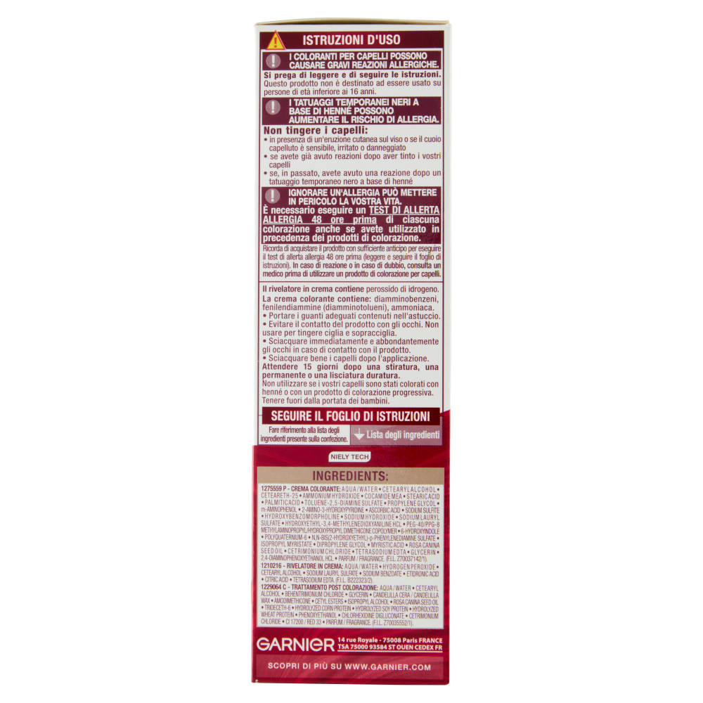 Garnier Color Sensation Colorazione Permanente in Crema 3.0 Castano Scuro