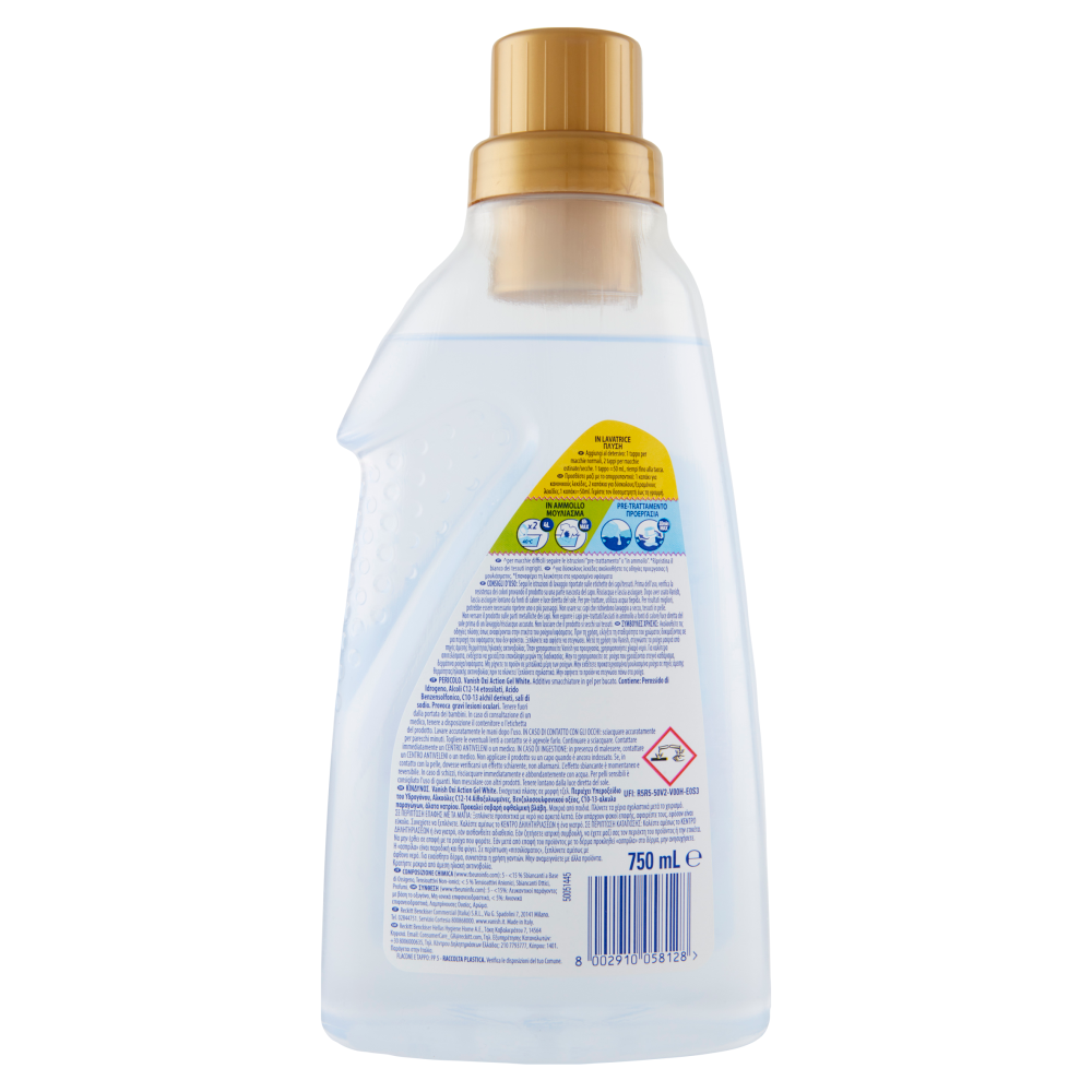 Vanish Oxi Action Gel bianco Smacchiatore bucato 750 mL