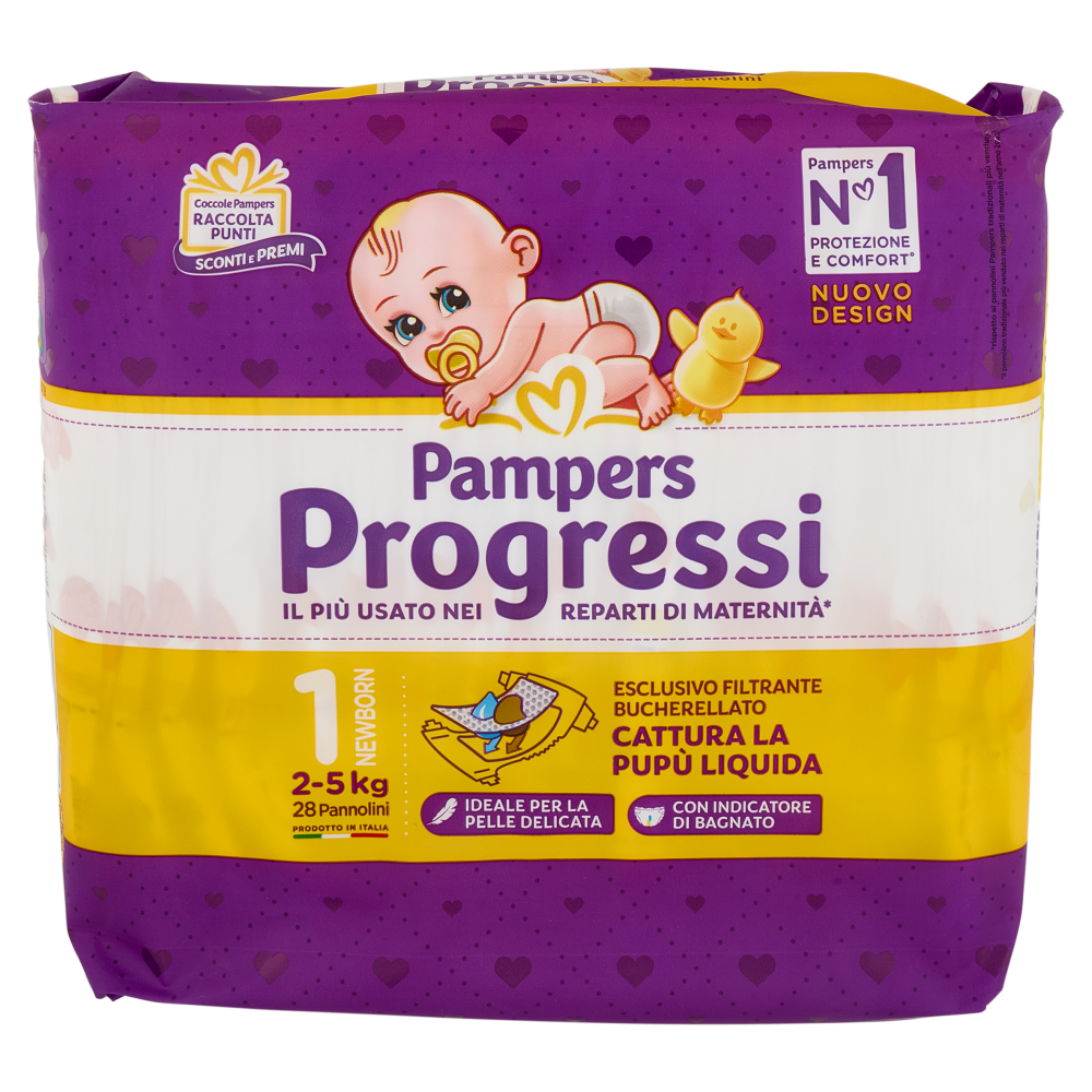 Pampers Progressi Newborn 28 pz