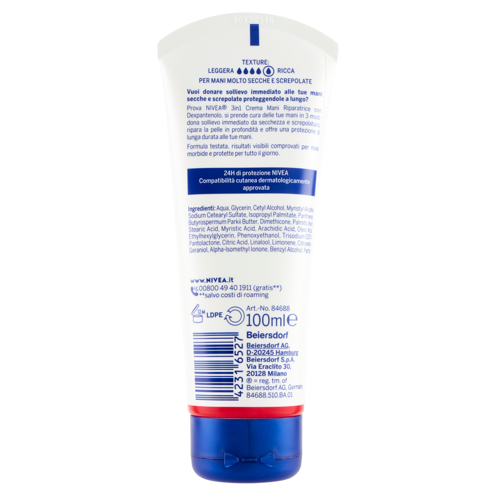 Nivea Crema Mani 3in1 Riparatrice 100 ml