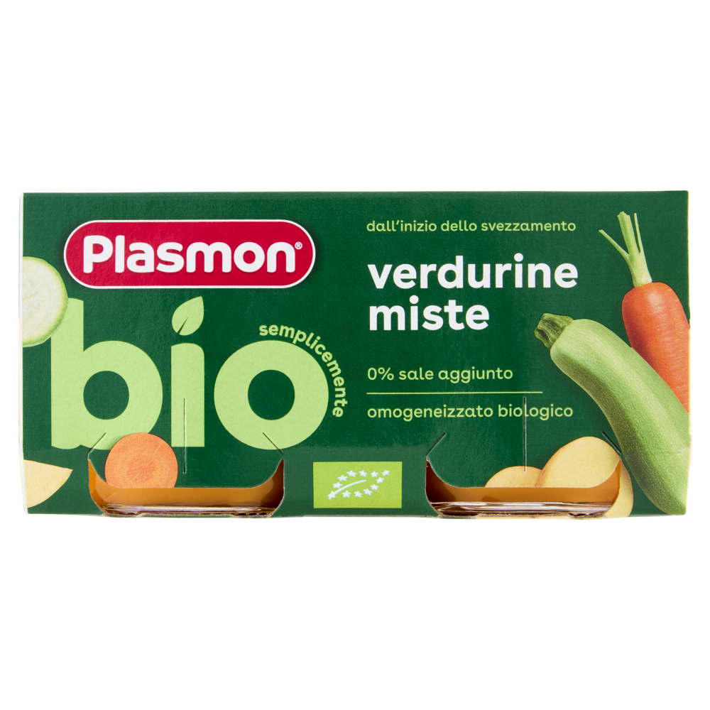 Plasmon semplicemente bio verdurine miste 2 x 80 g