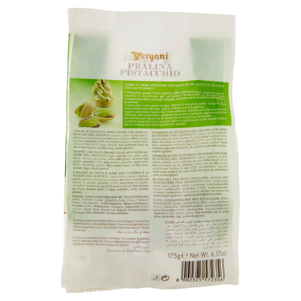 Vergani Le Specialità Pralina Piastacchio 175 g