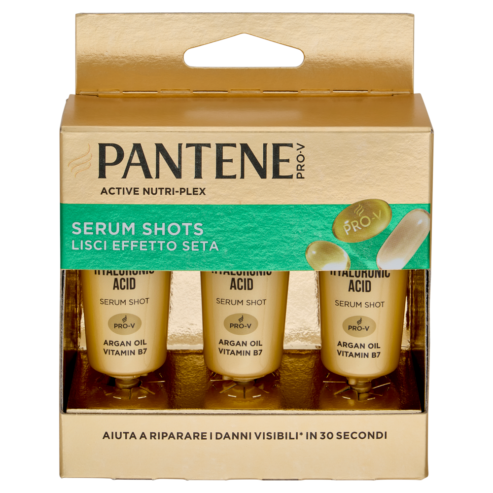 Pantene Pro-V Lisci Effetto Seta Serum Shots Active Nutri-Plex 3 x 15 ml