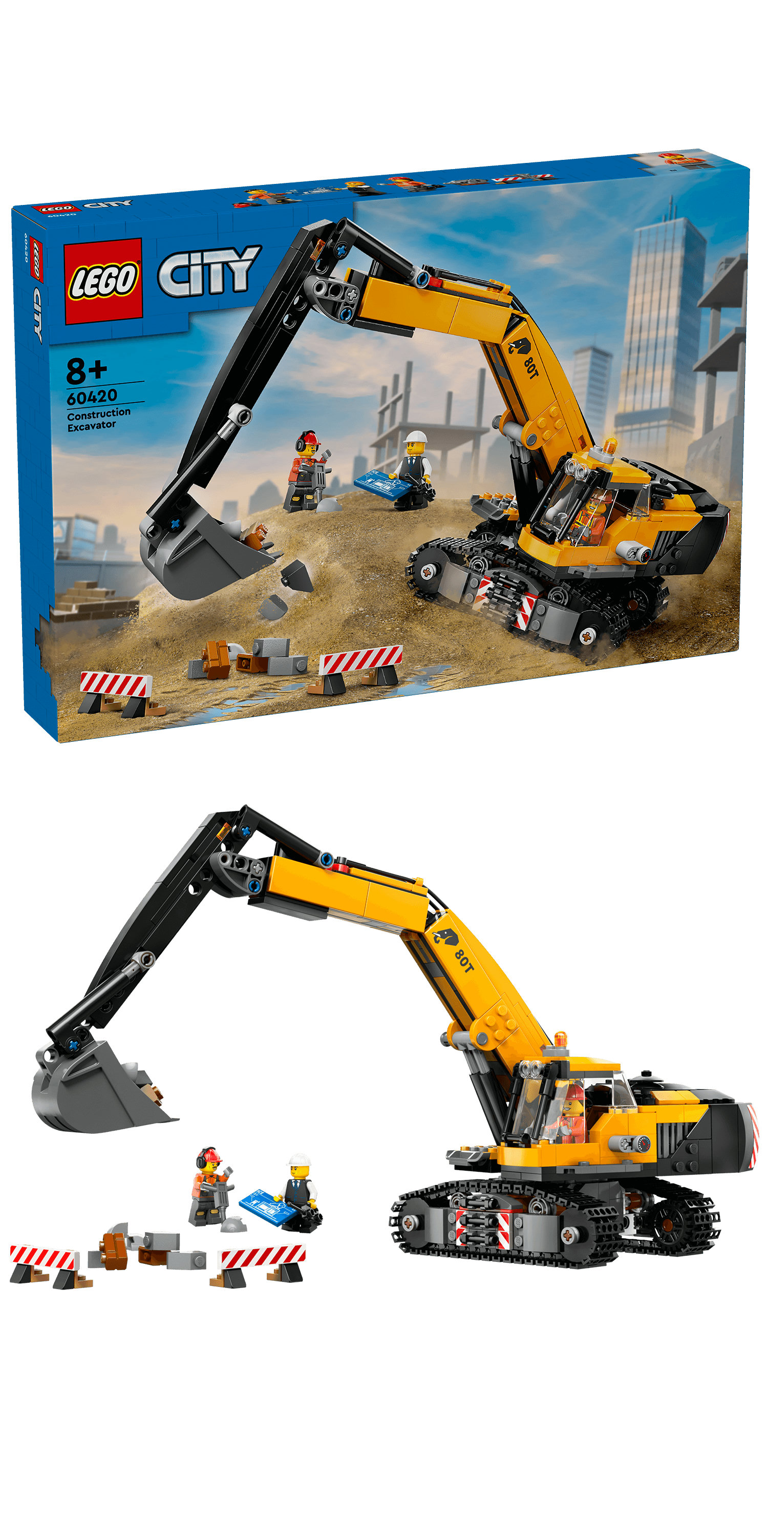 LEGO City Escavatore da cantiere giallo