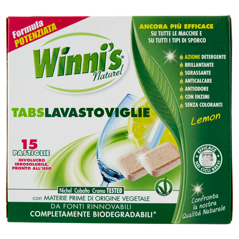 Winni's Tabs Lavastoviglie Lemon 15 x 16 g
