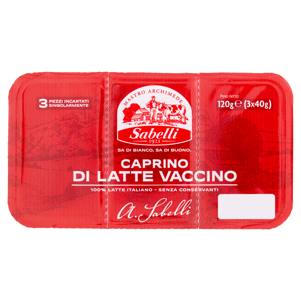 Sabelli Caprino di Latte Vaccino 3 x 40 g