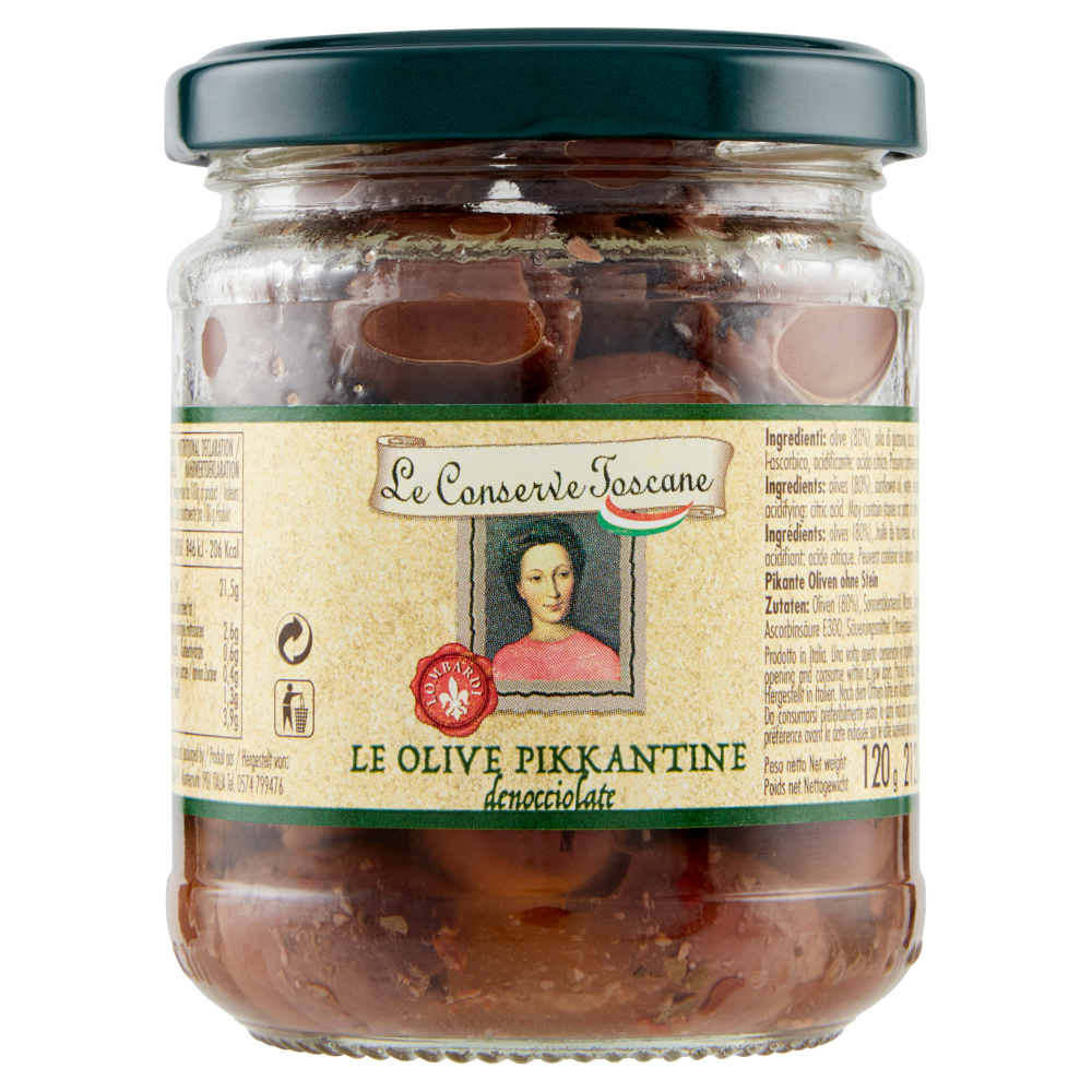 Le Conserve Toscane le Olive Pikkantine denocciolate 120 g