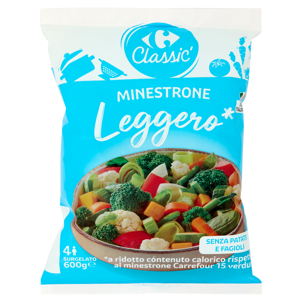 Carrefour Classic Minestrone Leggero* Surgelato 600 g