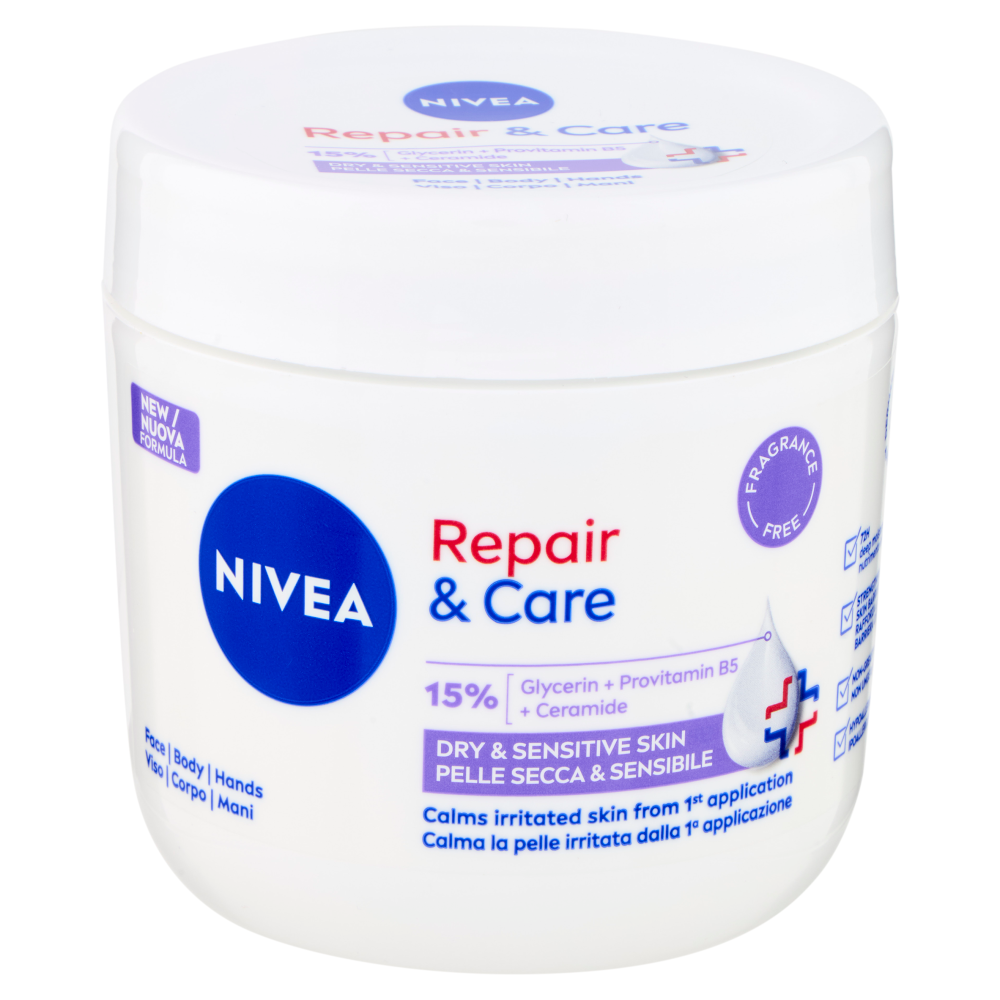 Nivea Repair & Care Pelle Secca & Sensibile 400 ml