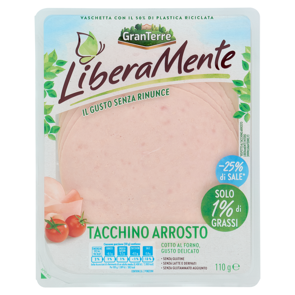 GranTerre LiberaMente Tacchino Arrosto 110 g