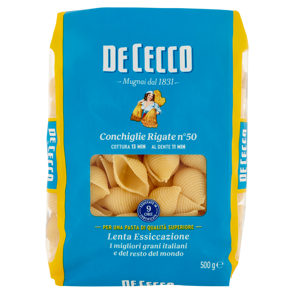 De Cecco Conchiglie Rigate n°50 500 g