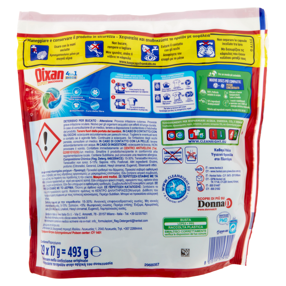 DIXAN Discs Expert Smacchiante 29pz (493g)