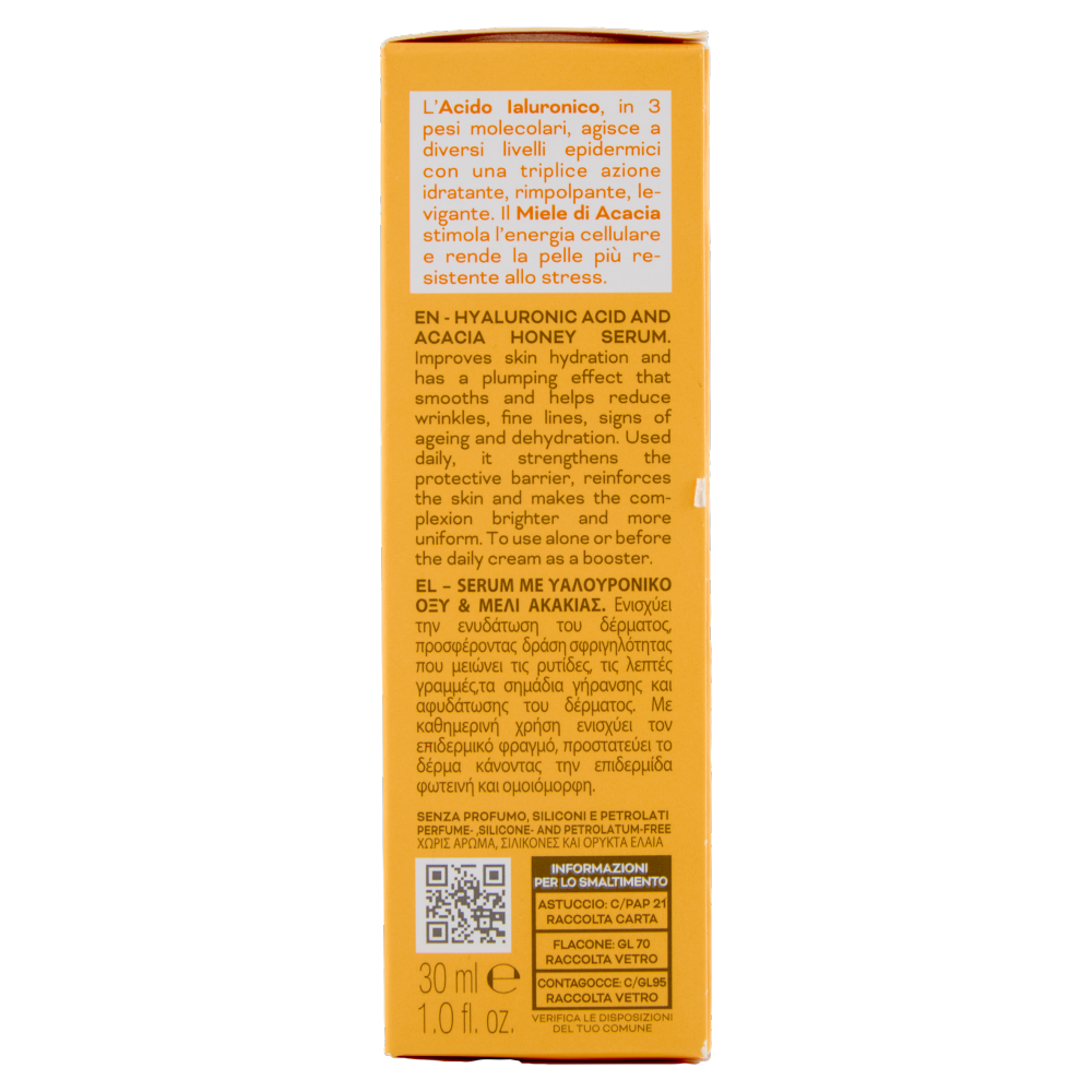 Cera di Cupra Ricette di Miele Hydra Serum Fluido Essenziale Rimpolpante 30 ml