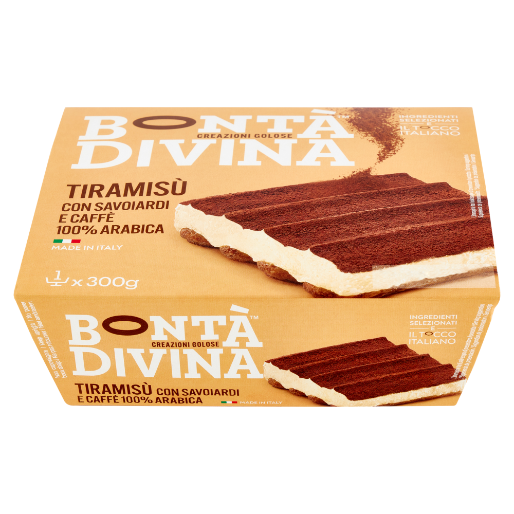 Bontà Divina Tiramisù con Savoiardi e Caffè 100% Arabica 300 g