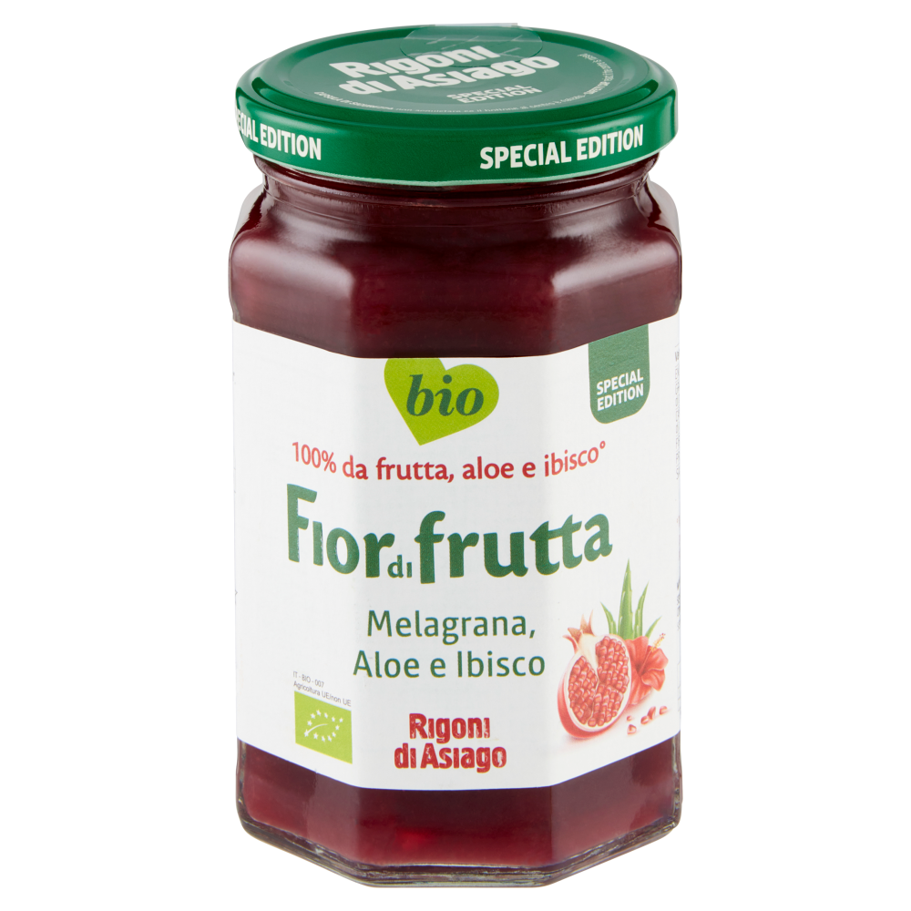 Rigoni di Asiago Fiordifrutta Melagrana, Aloe e Ibisco bio 330 g