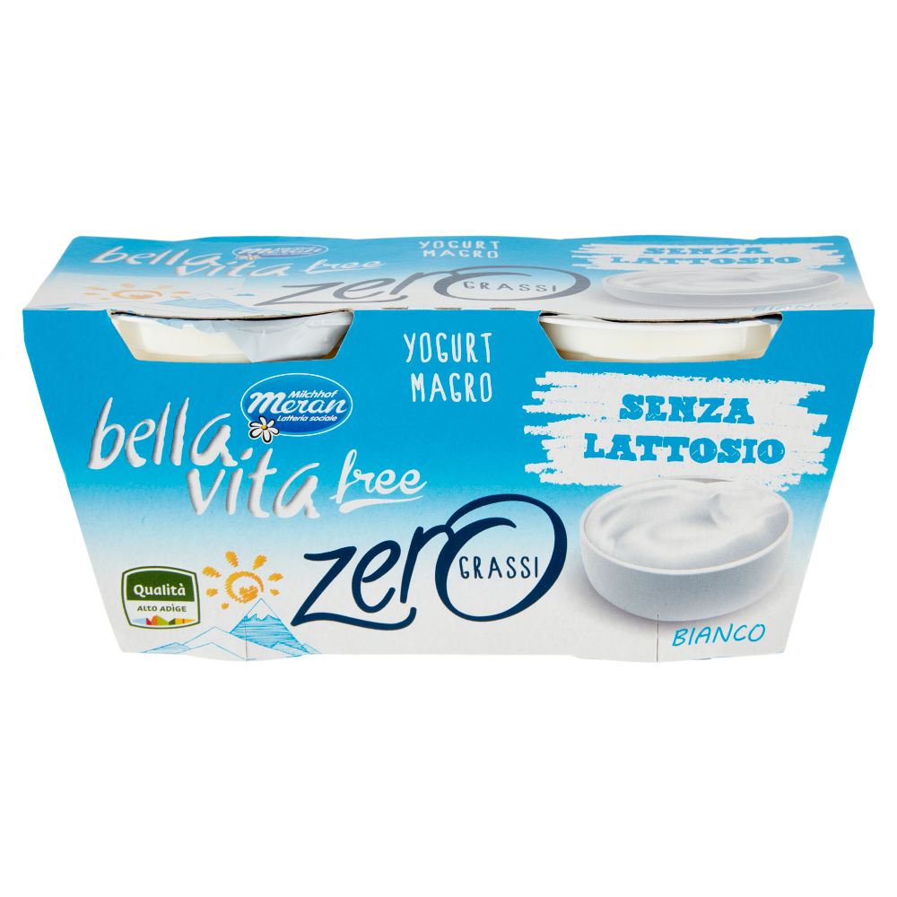 Bella Vita free zero grassi Yogurt Magro bianco 2x125g