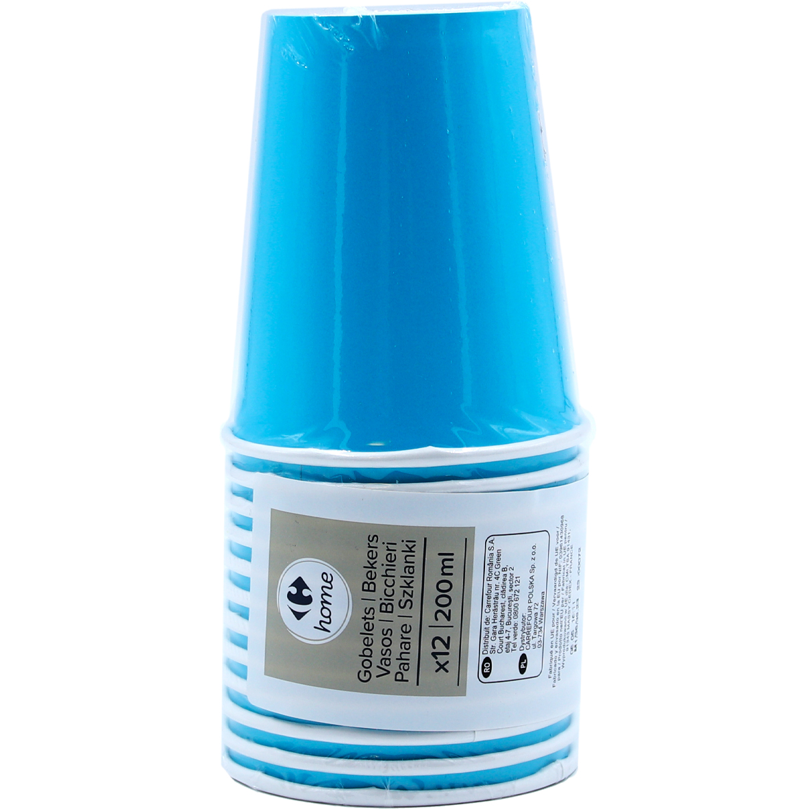 12 bicchieri azzurri 20 cl Carrefour