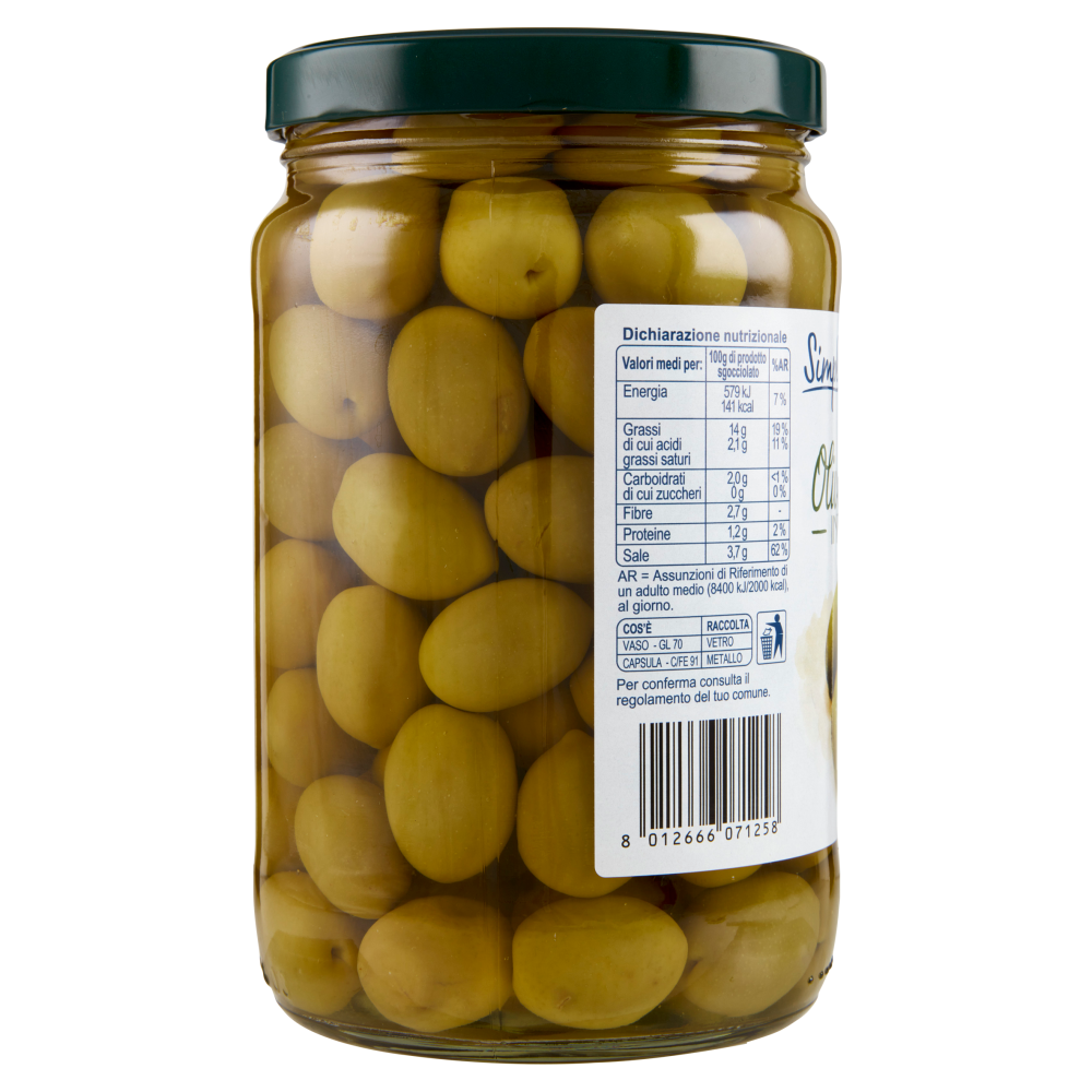Simpl Olive Giganti Intere in salamonia 1680 g