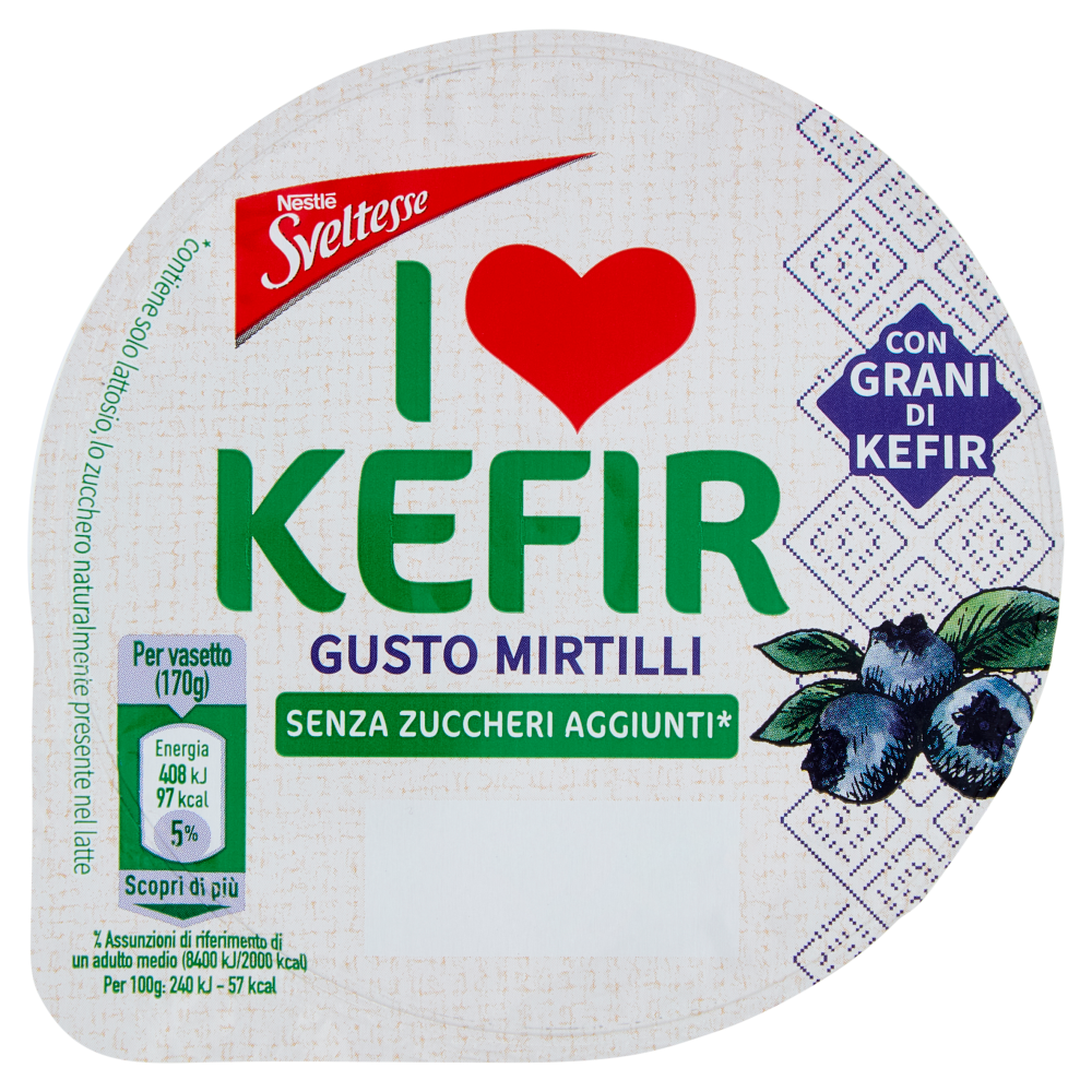 SVELTESSE I love Kefir Pot Mirtillo 1x170g