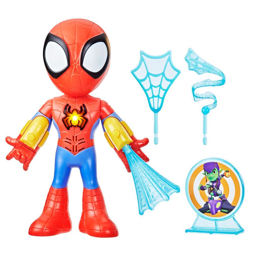 Marvel Spidey e I Suoi Fantastici Amici, Spidey Personaggio Elettronico, action figure da 25 cm con luci e suoni, giocattoli per et&agrave; prescolare per bambini e bambine dai 3 anni in su