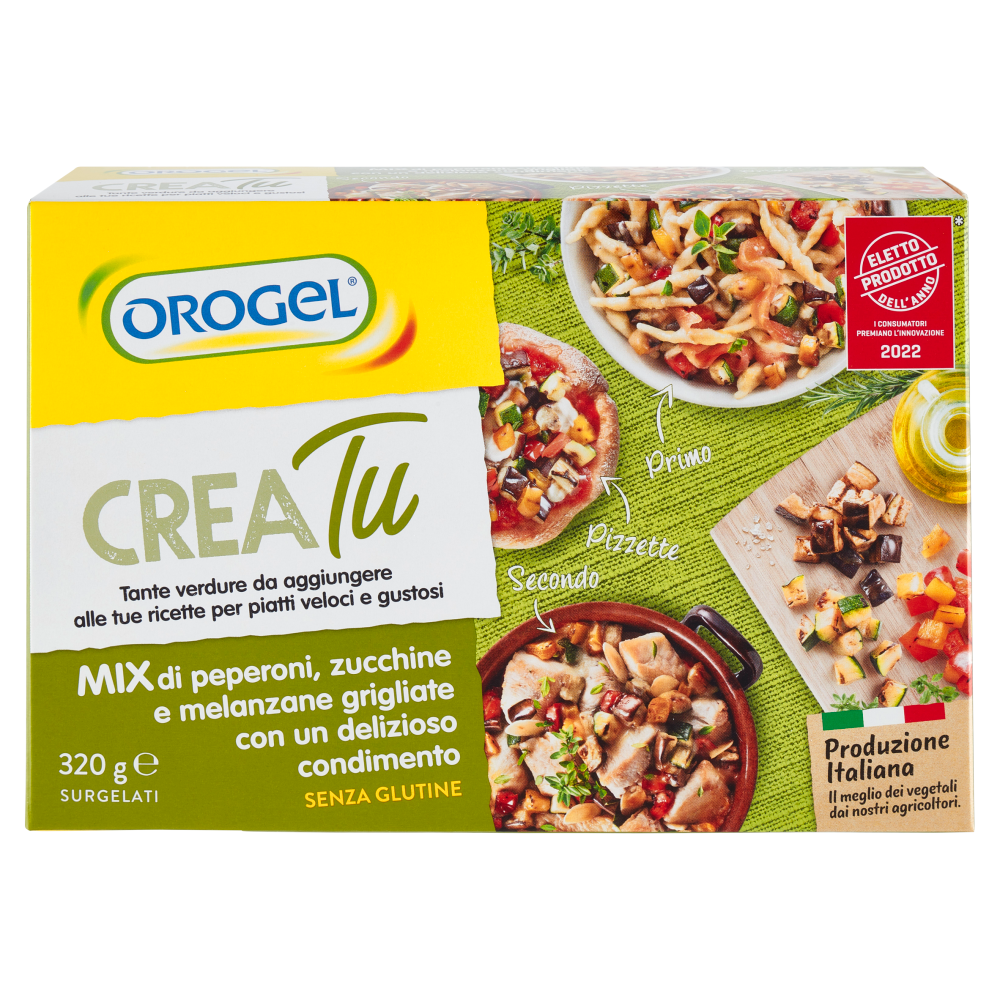Orogel Crea Tu Mix di peperoni, zucchine e melanzane grigliate Surgelati 320 g