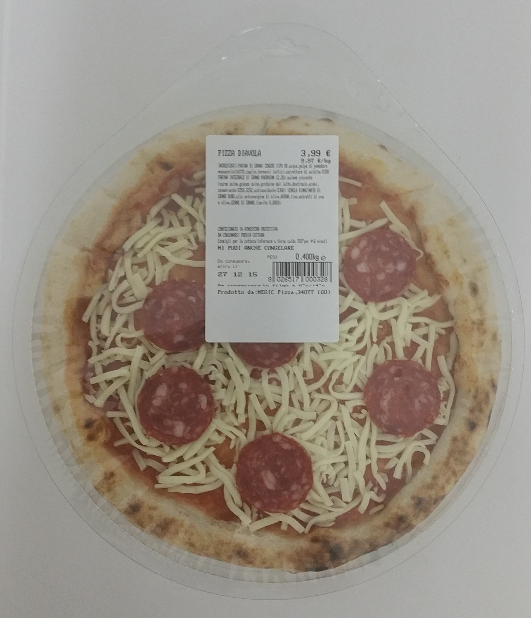 Megic Pizza Pizza Diavola 0,400 kg