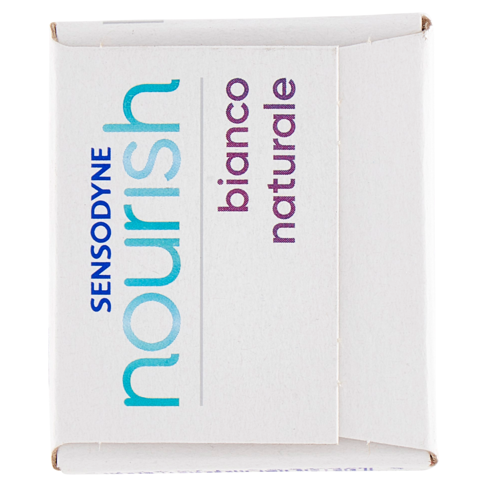 Sensodyne Nourish bianco naturale dentifricio fluoro menta naturale oli essenziali di agrumi 75 ml
