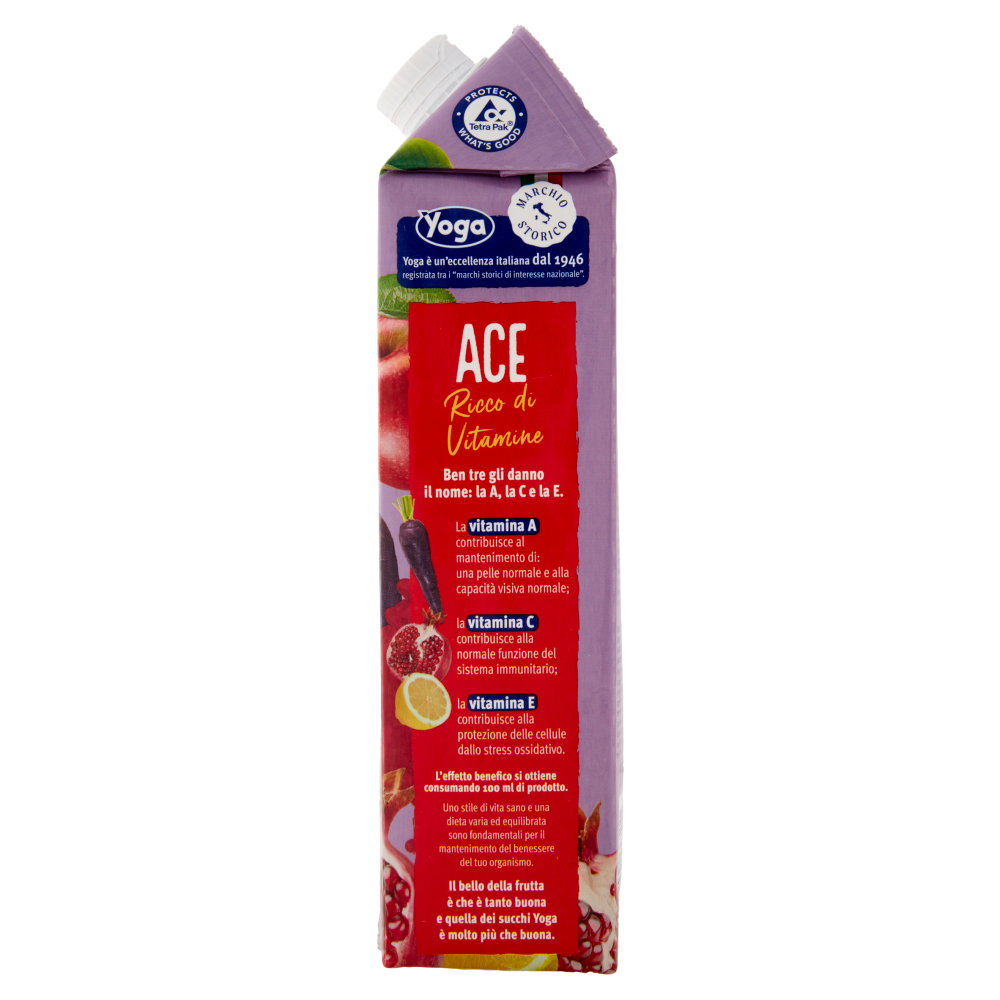 Yoga ACE Viola Melagrana Arancia Carota Limone con Vitamine 1000 ml
