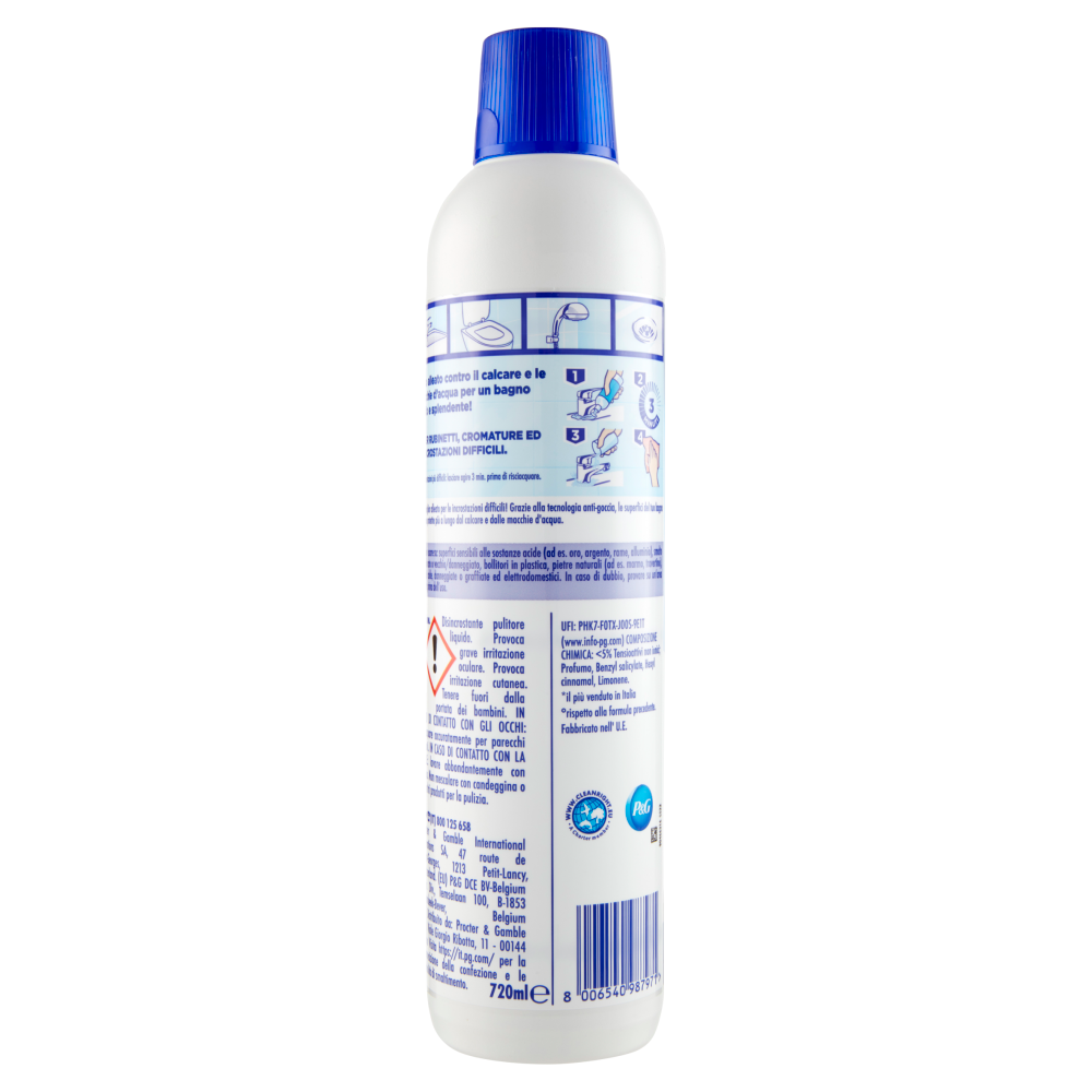 Viakal Detersivo Anticalcare Bagno e Cucina Classico Liquido 720 ml