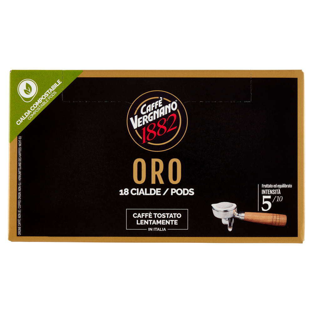 Caff&egrave; Vergnano 1882 Oro Cialda Compostabile 18 x 6,94 g