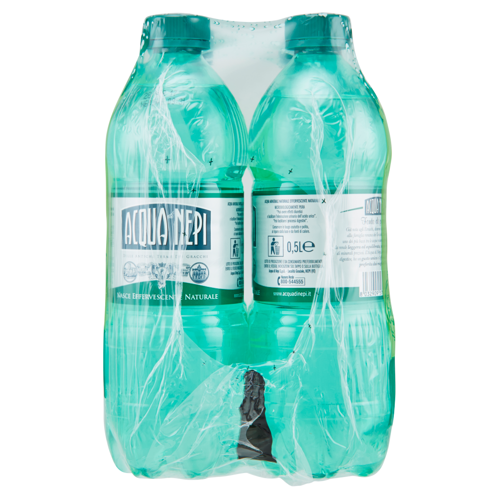 Acqua di Nepi Acqua Minerale Effervescente Naturale Pet 6 x 0,5 L