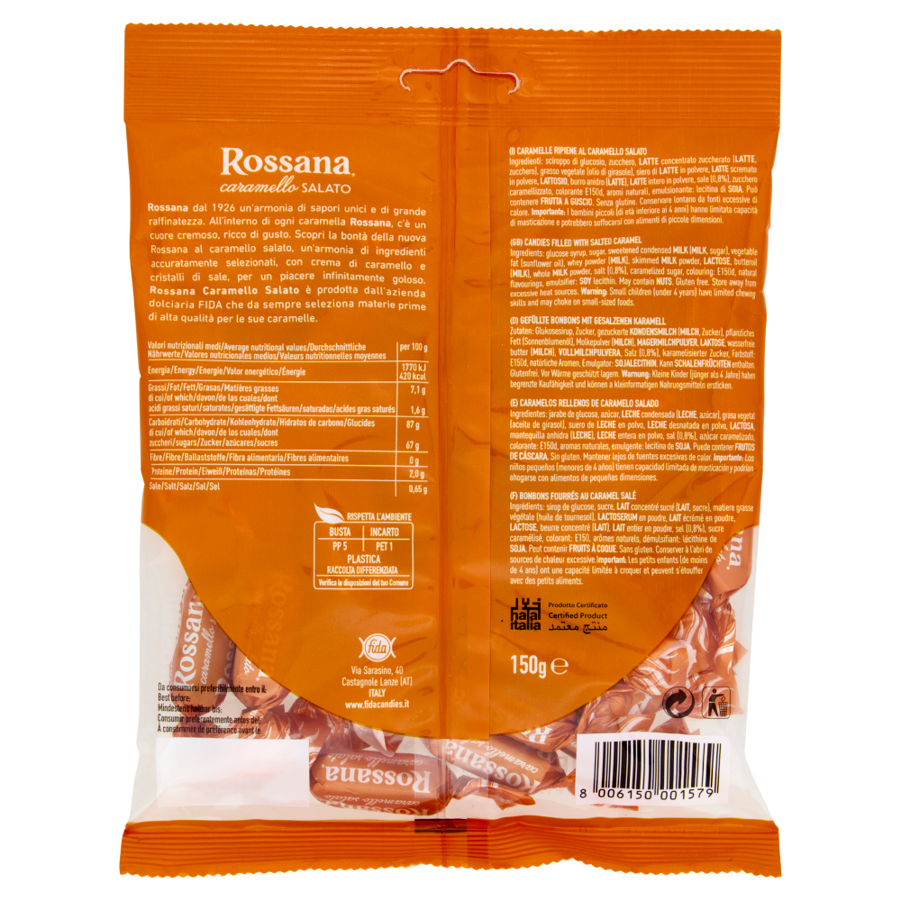 Rossana caramello Salato 150 g 