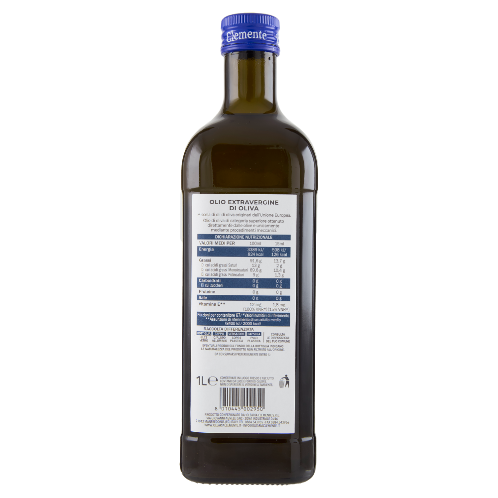 Clemente enea Olio Extravergine di Oliva 1 L 