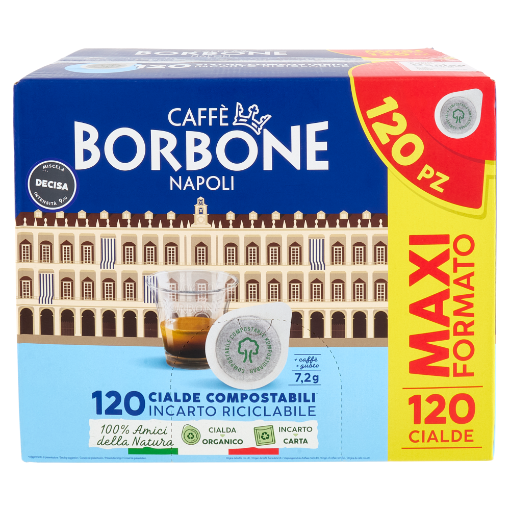 Caffè Borbone Miscela Decisa Cialde Compostabili* 120 x 7,2 g