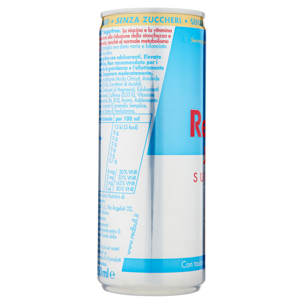 Red Bull Energy Drink, Senza Zuccheri, 250 ml