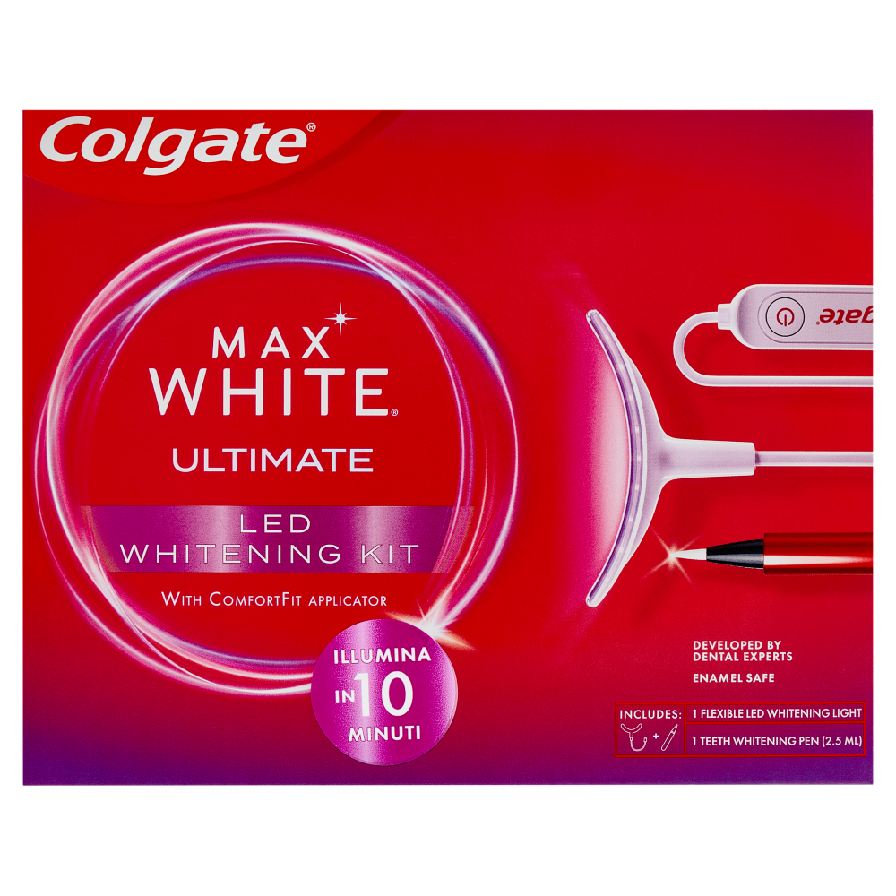 Colgate LED e siero sbiancante a casa Max White Ultimate Kit