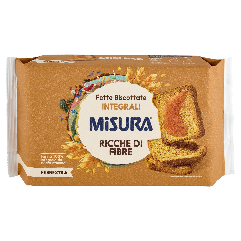 Misura Fibrextra Fette Biscottate Integrali 320 g