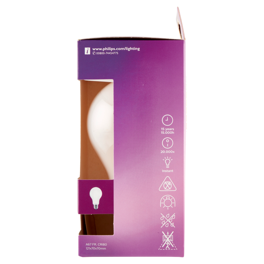 Philips Led goccia vetro 150W E27 2700K