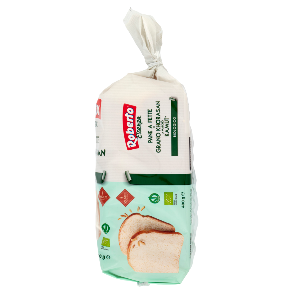 Roberto essenza Pane a Fette di Grano Khorasan a Marchio Kamut Biologico 400 g