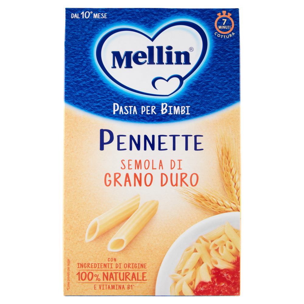 Mellin Pasta per Bimbi Pennette Semola di Grano Duro 280 g