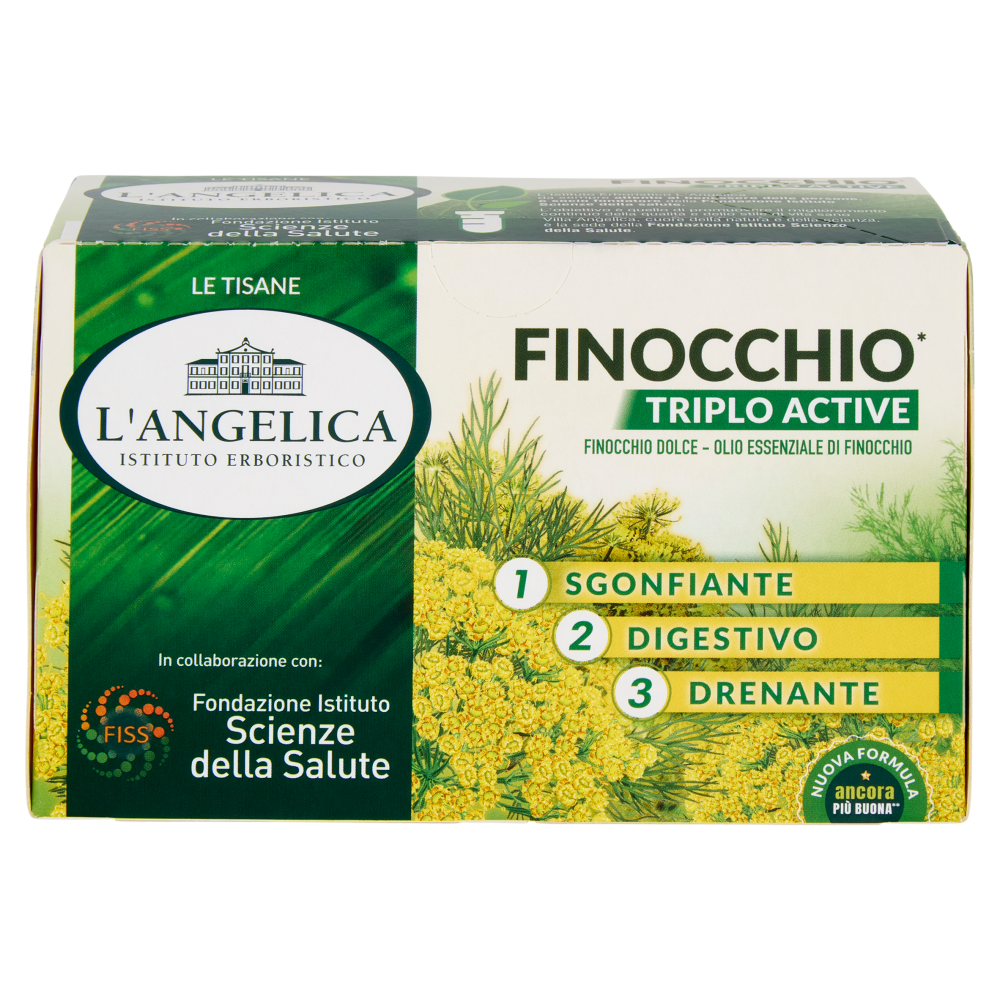 L'Angelica Le Tisane Finocchio Triplo Active 18 Filtri 36 g