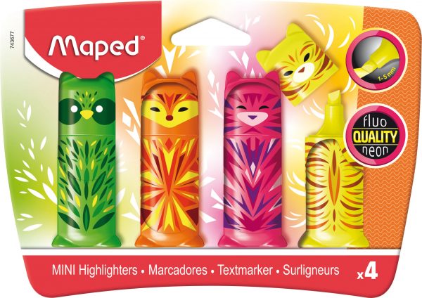 Maped 743677 evidenziatore 4 pz Multicolore