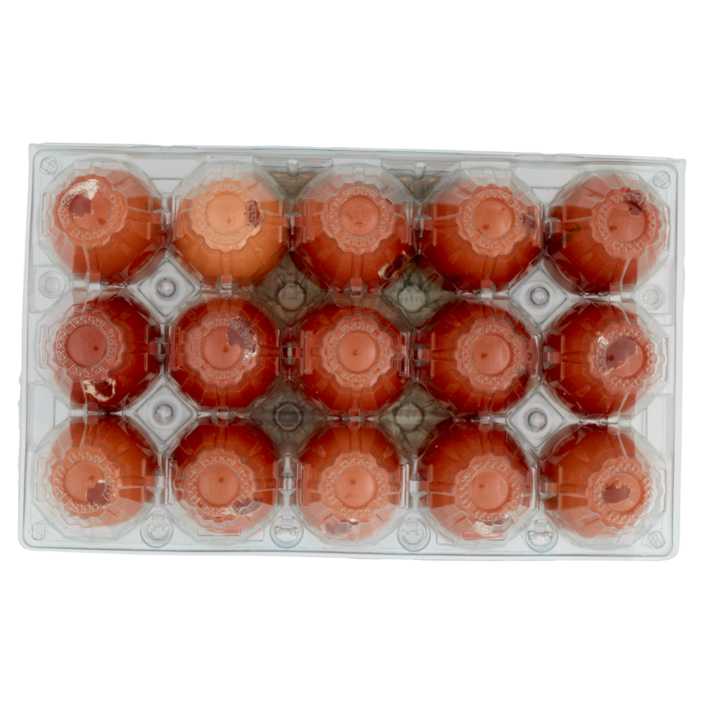 le Naturelle 15 Uova Fresche da Allevamento a Terra Medie