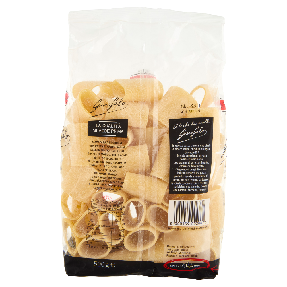 Garofalo Schiaffoni 83-1 Pasta di Gragnano IGP 500 g