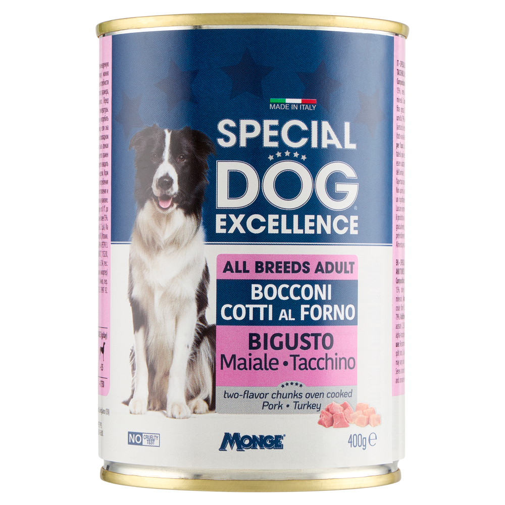Special Dog Excellence All Breeds Adult Bocconi Cotti al Forno Bigusto Maiale Tacchino 400 g