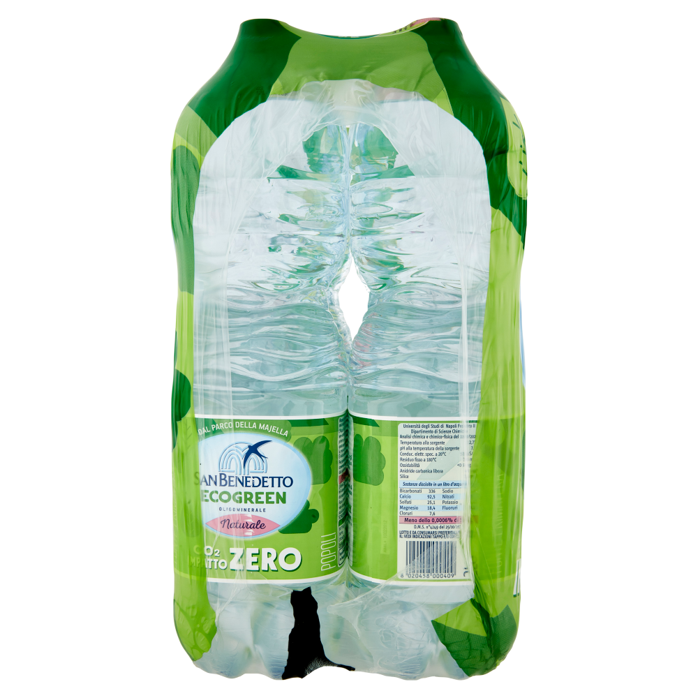 San Benedetto Acqua Naturale dal Parco della Majella Ecogreen 6 x 2 L
