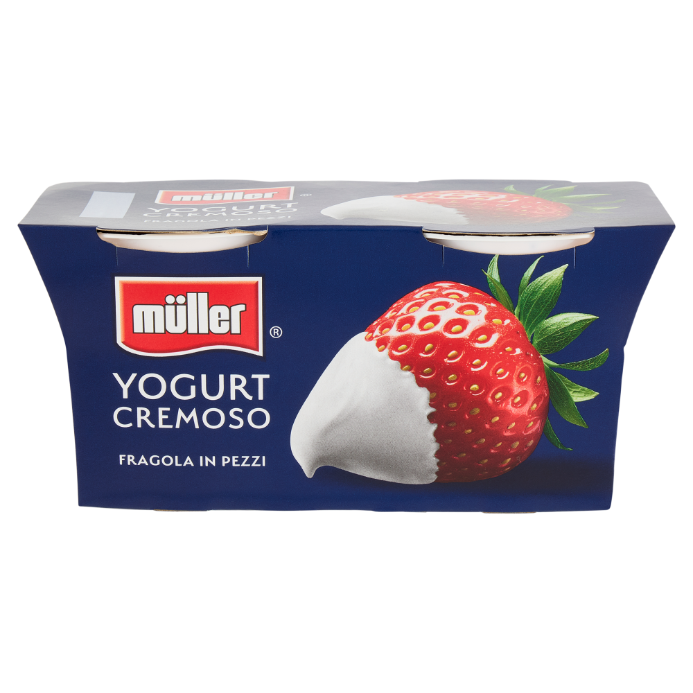 müller Yogurt Cremoso Fragola in Pezzi 2 x 125 g