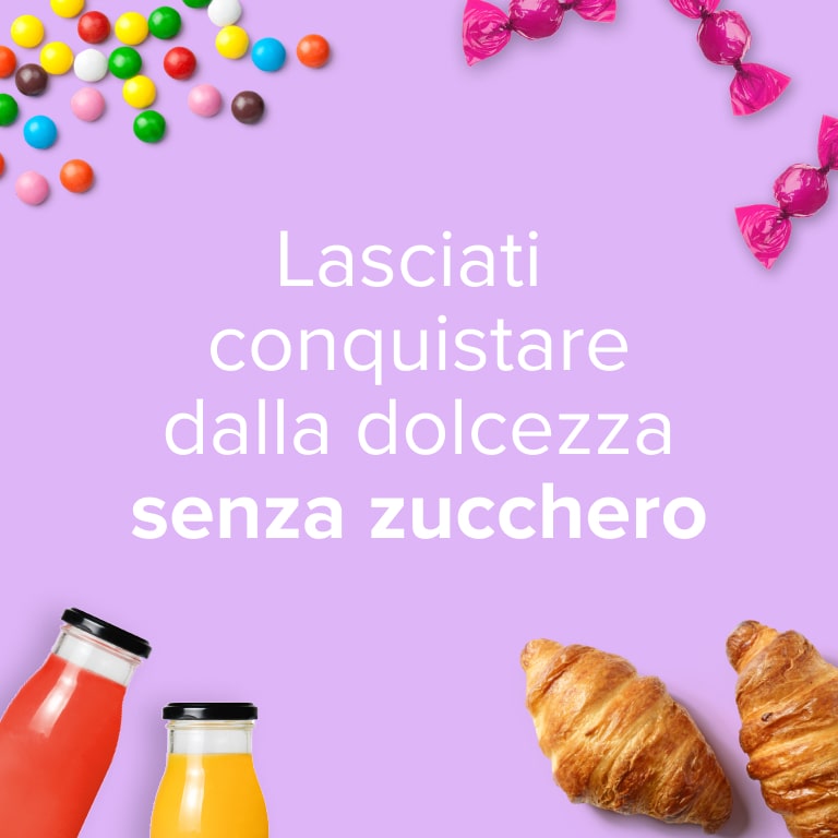 Stili alimentari prodotti senza zucchero