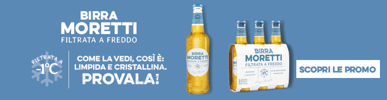 Birra Moretti filtrata